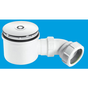 McAlpine ST90CB10-HP 90mm x 50mm Water Seal Shower Trap with 2" Universal Outlet