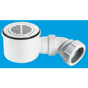 McAlpine ST90CPB-S-HP 90mm x 50mm Water Seal Shower Trap with 2" Universal Outlet High-Flow High-Performance Trap
