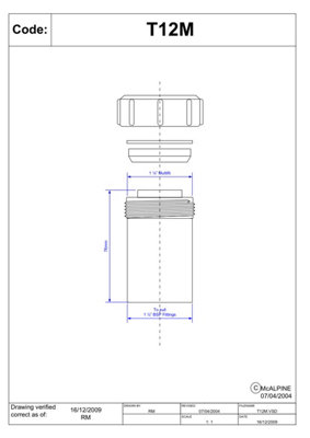 McAlpine T12M Multifit Reducer For Fittings 1 1/2"