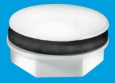 McAlpine TAPSTOP-WH White Plastic Tap Hole Stopper: 17mm long thread