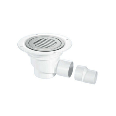 McAlpine TSG1SS-SL-NSC 75mm Water Seal Trapped Gully, Clamp Ring, Cover ...