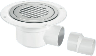 McAlpine TSG50SS-SL-NSC 50mm Water Seal Trapped Gully, Clamp Ring ...