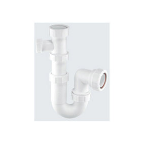 McAlpine Tubular Swivel Basin Trap with 19/23mm Pipe Connection ASC10-SP