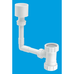McAlpine TUNKIT-1 WC Overflow Kit with Tun Dish Overflow into flush pipe.