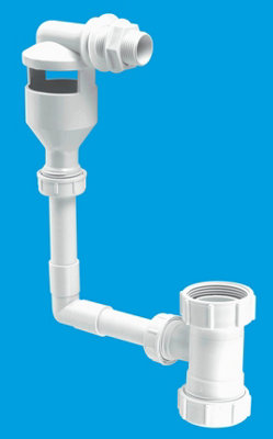 McAlpine TUNKIT-3 WC Overflow Kit with Tun Dish Overflow into flush pipe.