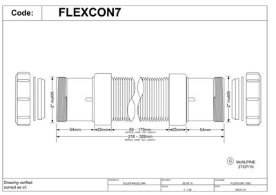McAlpine Universal Flexible Connector Coupler 2'' FLEXCON7