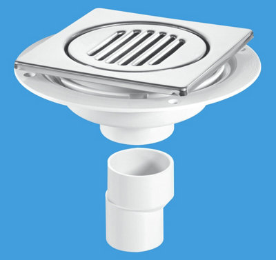 McAlpine USG2-T150SS Untrapped Gully. Tile/Grating with removable Grid ...