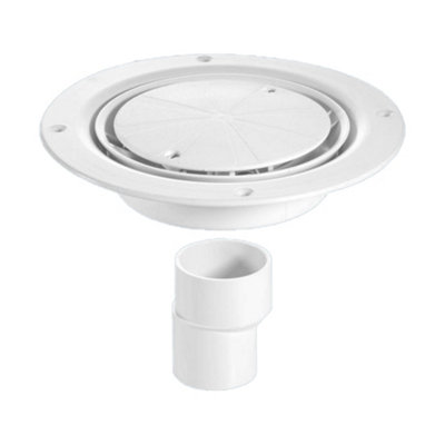 McAlpine USG2WH Untrapped Gully, Clamp Ring and Cover Plate, 2 ...
