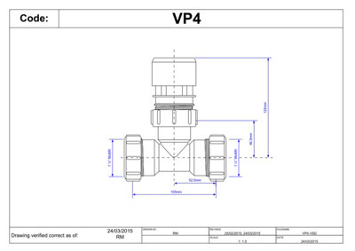 McAlpine Ventapipe Auto Air Vent Admittance Valve with Multifit Tee 1.25''       VP4