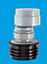 McAlpine VP50-100 Ventapipe 50 Air Admittance Valve with dual fit synthetic rubber finger seal outlet
