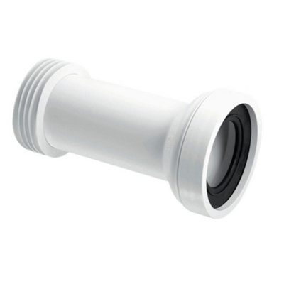 McAlpine WC-CON2 110mm Straight Adjustable Length Rigid WC Connector