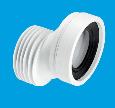McAlpine MACFIT Rigid 40mm Offset Pan Connector White 135mm