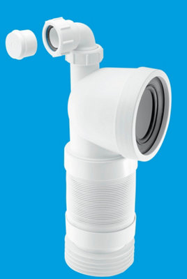 McAlpine WC-CON8FV 90 degree Flexible WC Connector with Universal Vent Boss