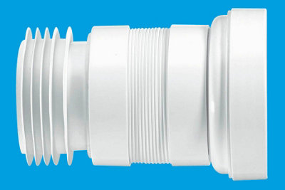 McAlpine WC-F18R 97-107mm Inlet x 4"/110mm Outlet Flexible WC Connector