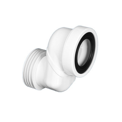 McAlpine WCLO-8, 8cm Offset WC Connector in Durable ABS Material