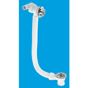 McAlpine WF21 Wasteflow with 1.5" Waste Outlet Fitting, Plug, Chain and 2 Way Connector
