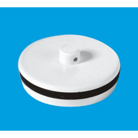 McAlpine WP1 1.5" White Plastic Plug with Rubber Seal