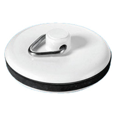 McAlpine WP1T 1.5" White Plastic Plug with Rubber Seal With Triangle Price Comparisons | Compare The Build