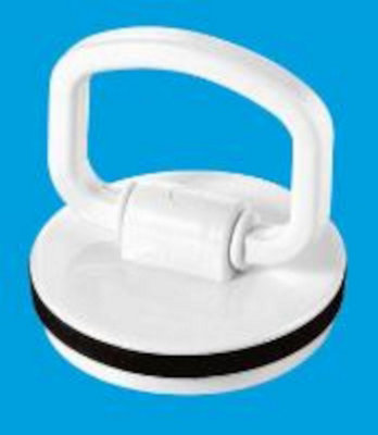 McAlpine WP2H 1.75" White Plastic Plug with Rubber Seal and Handle