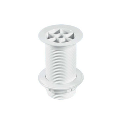 McAlpine WU1A White Plastic Flush Flange Urinal Waste | DIY at B&Q