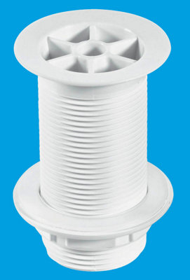 McAlpine WU1A White Plastic Flush Flange Urinal Waste
