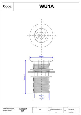 McAlpine WU1A White Plastic Flush Flange Urinal Waste | DIY at B&Q