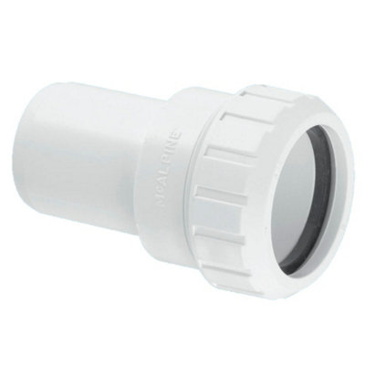 McAlpine Z18M 2" Surefit Straight Connector HDPE Waste Pipe to to Soil Pipe Branch Price Comparisons | Compare The Build