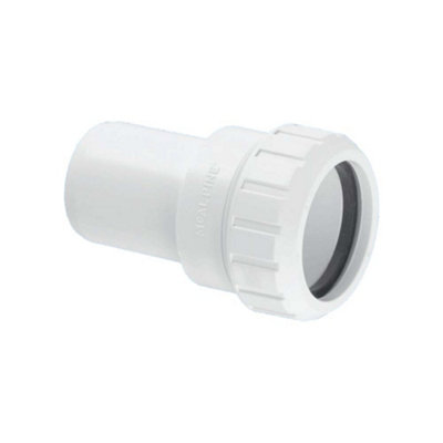 McAlpine Z18M 2" Surefit Straight Connector HDPE Waste Pipe to to Soil
