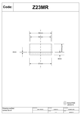 McAlpine Z23MR 2" Temporary Blanking Off Cap for waste pipe