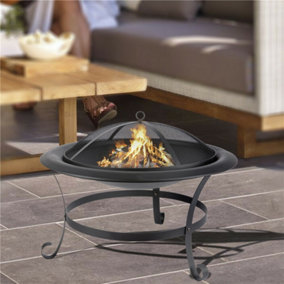 MCC Direct 22 inch Fire pit Large round bowl Firepit