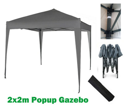 MCC Direct 2X2 Pop up Grey Gazebo