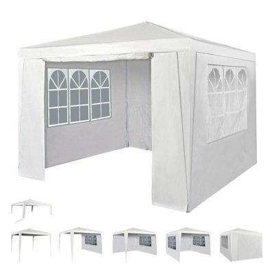 MCC Direct 2X2 Pop up Beige Gazebo with Sides