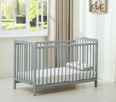 Grey cots with outlet mattress