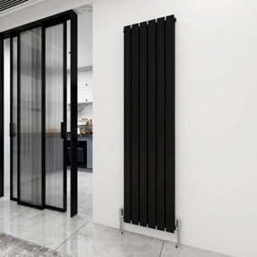 MCC Direct Designer Flat Panel Double Radiator 1800x408 Black