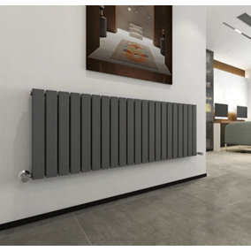 MCC Direct Designer Flat Panel Double Radiator 600x1428 Anthracite
