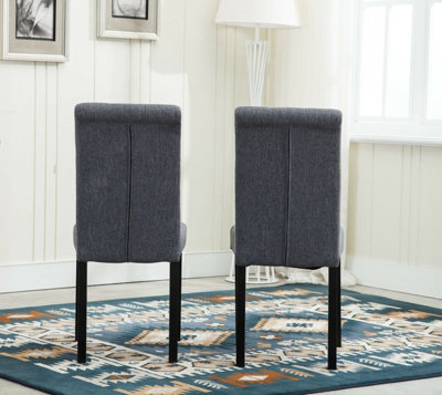 MCC Direct Fabric Dining Chairs Grey