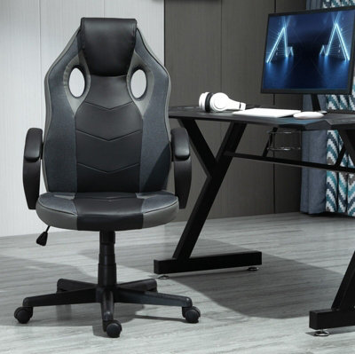 MCC Direct Gaming Chair Computer Chair with Swivel function Office Chair Grey