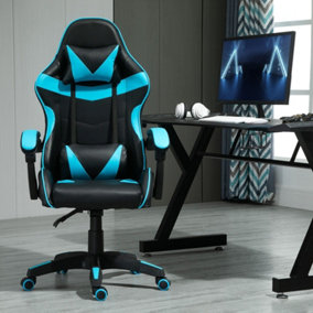 MCC Direct Gaming Chair Computer Chair with Tilt and Swivel function Office Chair A Blue
