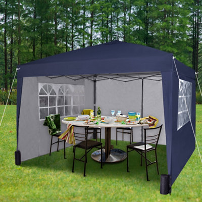 MCC Direct Gazebo 3x3 Pop up with Sides Blue DIY at B Q