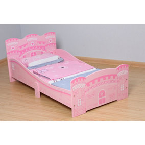 MCC direct Girls Pink Castle Princess Junior Toddler Kids Bed