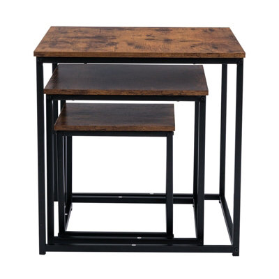 MCC Direct Nest of 3 Coffee tables Walnut