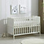 MCC Direct Orlando Wooden Baby Cot Bed White with Drawer