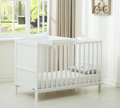 Cot white and store wood