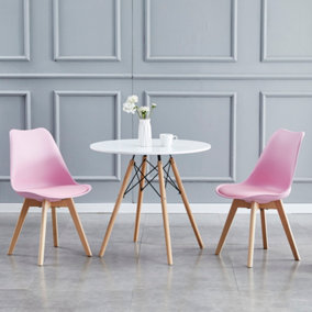 MCC Eva Set of 2 Pink dining chairs