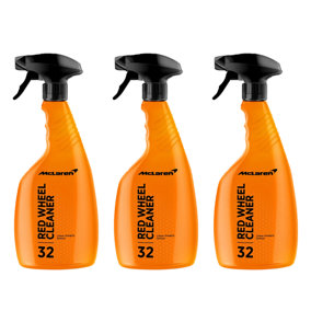 McLaren Red Wheel Cleaner Iron Fallout Remover 3x500ml