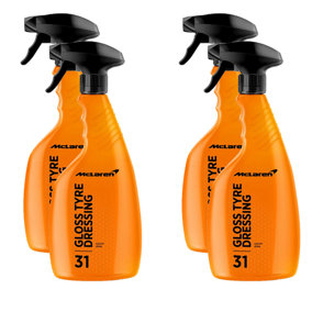 McLaren Tyre Dressing High Gloss Dressing Tyre Shine Wet Look Black 4x500ml