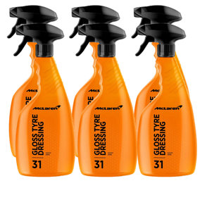 McLaren Tyre Dressing High Gloss Dressing Tyre Shine Wet Look Black 6x500ml