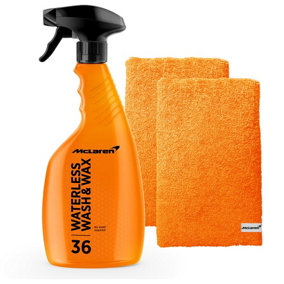 McLaren Waterless Wash & Wax 500ml + 2x Luxury Micro Fiber Towels