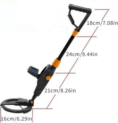 MD1008A Metal Detector High Accuracy Waterproof Gold Detector, LCD Display, Sensitivity, Depth Indicator, for Treasure Hunting