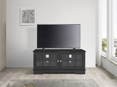 MDA Designs HAMILTON Black Traditional TV Cabinet for Flat Screens up to 55"